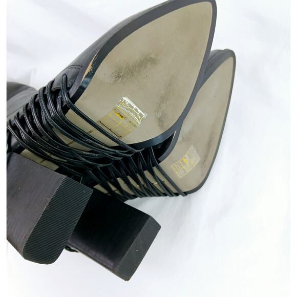 Dolce Vita SZ 8.5 Nikka Black Leather Over-The- Knee Boots Runs 1/2 size small - Picture 8 of 8